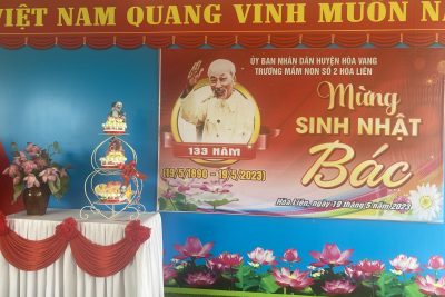 Trường Mầm non số 2 Hòa Liên tổ chức mừng sinh nhật Bác nhân kỷ niệm 133 năm (19/05/1890-19/05/2023).